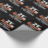 Las Vegas Birthday Party - 21st Birthday In Vegas Cadeaupapier (Hoek)