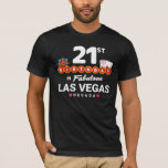 Las Vegas Birthday Party - 21st Birthday in Vegas T-shirt<br><div class="desc">Je 21ste verjaardag in Vegas plannen? Dit Welcome to Las Vegas sign stijlontwerp is de perfecte manier voor een 21-jarige om met een verjaardagsfeest in Vegas te vieren! Geweldig voor een meisjesreis of verjaardagseskaders die naar Vegas komen voor een weekendbaan of vakantie. Met "21st Birthday in Fabulous Las Vegas Nevada"...</div>