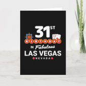 Las Vegas Birthday Party - 31st Birthday in Vegas Kaart (Voorkant)