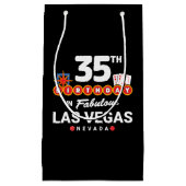 Las Vegas Birthday Party - 35th Birthday In Vegas Klein Cadeauzakje (Voorkant)