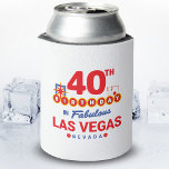 Las Vegas Birthday Party - 40th Birthday in Vegas Blikjeskoeler<br><div class="desc">Je 40ste verjaardag plannen in Vegas? Dit Welcome to Las Vegas sign stijlontwerp is de perfecte manier voor een 40-jarige om met een verjaardagsfeest in Vegas te vieren! Geweldig voor een meisjesreis of verjaardagseskaders die naar Vegas komen voor een weekendbaan of vakantie. Kenmerken "40th Birthday in Fabulous Las Vegas Nevada"...</div>