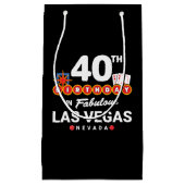 Las Vegas Birthday Party - 40th Birthday in Vegas Klein Cadeauzakje (Voorkant)