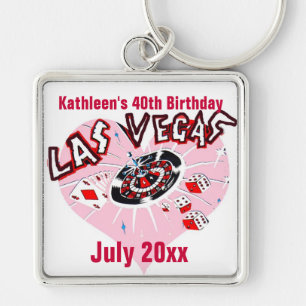 Las Vegas Birthday Party for her Sleutelhanger