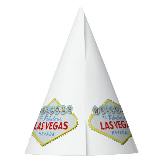 Las Vegas Birthday Party gepersonaliseerd Feesthoedjes (Achterkant)