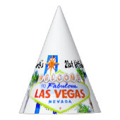 Las Vegas Birthday Party gepersonaliseerd Feesthoedjes (Voorkant)