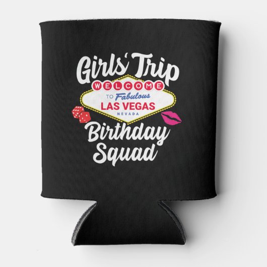Las Vegas Birthday Party - Girls Trip Bday Squad Blikjeskoeler (Voorkant)