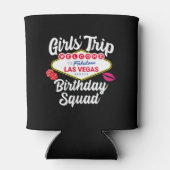 Las Vegas Birthday Party - Girls Trip Bday Squad Blikjeskoeler (Achterkant)