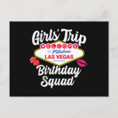 Las Vegas Birthday Party - Girls Trip Bday Squad Briefkaart (Voorkant)