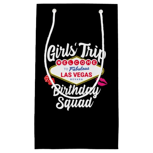 Las Vegas Birthday Party - Girls Trip Bday Squad Klein Cadeauzakje (Voorkant)