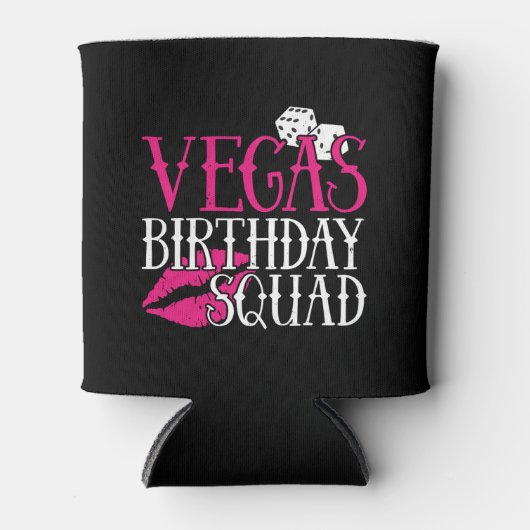 Las Vegas Birthday Party Group Gift Vegas Squad Blikjeskoeler (Voorkant)