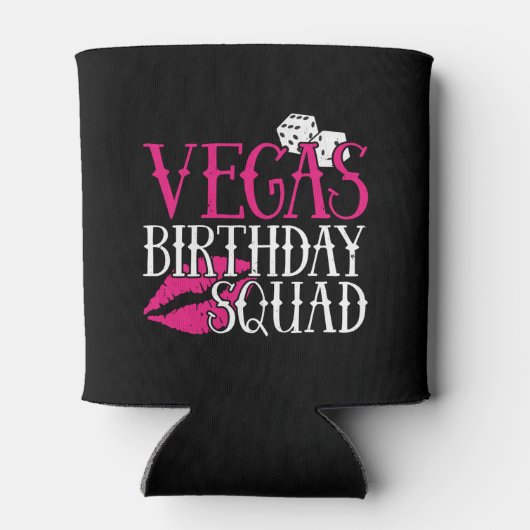 Las Vegas Birthday Party Group Gift Vegas Squad Blikjeskoeler (Achterkant)