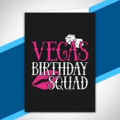 Las Vegas Birthday Party Group Gift Vegas Squad Kaart