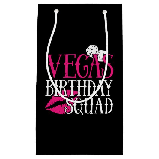 Las Vegas Birthday Party Group Gift Vegas Squad Klein Cadeauzakje (Voorkant)