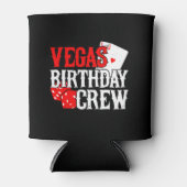 Las Vegas Birthday - Party in Vegas Birthday Crew Blikjeskoeler (Voorkant)