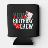 Las Vegas Birthday - Party in Vegas Birthday Crew Blikjeskoeler (Achterkant)