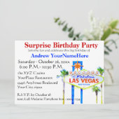 Las Vegas Birthday Party Jackpot Slot Machine Kaart (Staand voorkant)