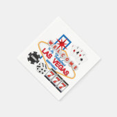Las Vegas Birthday party paper napkins Servetten (Hoek)
