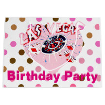 Las Vegas Birthday Party Pink Brown Casino Stippen