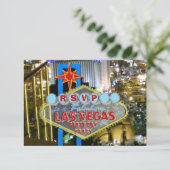 Las Vegas Birthday Party RSVP (Staand voorkant)