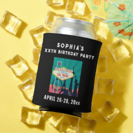 Las Vegas Birthday Party Trip Favor Blikjeskoeler