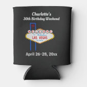 Las Vegas Birthday Party Trip Favor Blikjeskoeler (Voorkant)