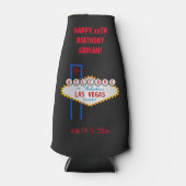 Las Vegas Birthday Party Trip Favor Bottle Cooler (Voorkant)