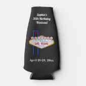 Las Vegas Birthday Party Trip Favor Flesjeskoeler (Voorkant)