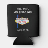 Las Vegas Birthday Party Trip Favor Koelbox Blikjeskoeler (Achterkant)