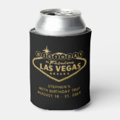 Las Vegas Birthday Party Trip Personalized Favor Blikjeskoeler (Blikje Voorkant)