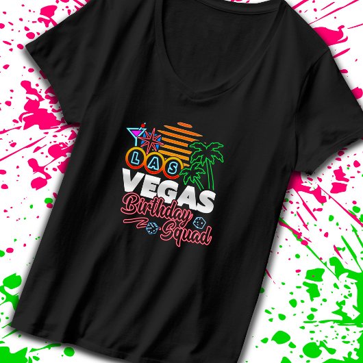 Las Vegas Birthday - Vegas Birthday Squad T-shirt
