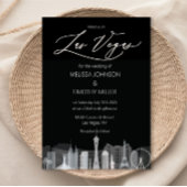 Las Vegas Black and White Uitnodiging