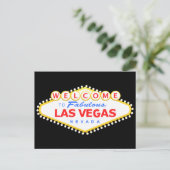 Las Vegas Black Briefkaart (Staand voorkant)