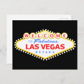 Las Vegas Black Briefkaart (Voorkant / Achterkant)