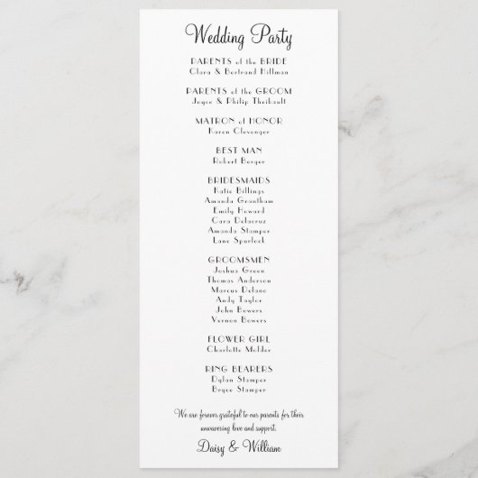 Las Vegas Blauwgroen Glitter Trouwprogramma Programmakaart (Achterkant)