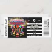 Las Vegas boarding pass weekendje weg meisjes Kaart (Voorkant)