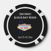 Las Vegas Bord Reünie Vakantie Modern Poker Chips (Achterkant)