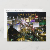 Las Vegas Boulevard bij nacht Briefkaart (Voorkant / Achterkant)