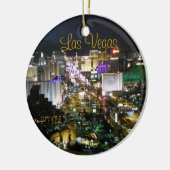 Las Vegas Boulevard Night Uitzicht Keramisch Ornament (Links)