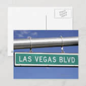 Las Vegas Boulevard straatbord - The Strip Briefkaart (Voorkant / Achterkant)