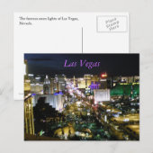 Las Vegas Boulevard Strip Nevada Briefkaart (Voorkant / Achterkant)