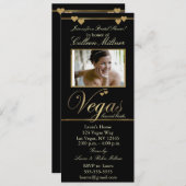 Las Vegas Bridal Shower Invitation Sjabloon Kaart (Voorkant / Achterkant)