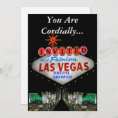 Las Vegas Bridal Shower Invitations Kaart (Voorkant / Achterkant)