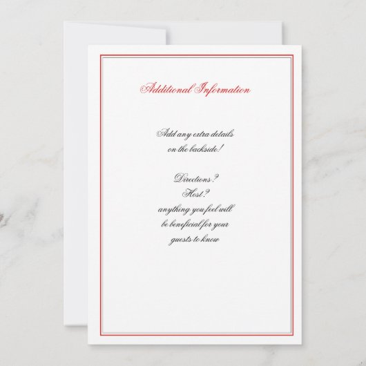 Las Vegas Bridal Shower Kaart (Achterkant)