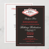 Las Vegas Bridal Shower Kaart (Voorkant / Achterkant)