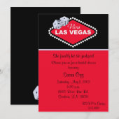 Las Vegas Bridal Shower Kaart (Voorkant / Achterkant)