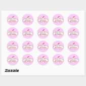 Las Vegas Bride Ronde Sticker (Vel)