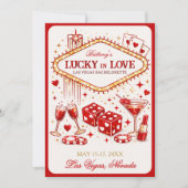 Las Vegas Bride Tribe Casino Party  Kaart (Voorkant)