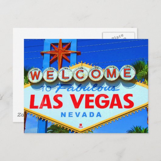 Las Vegas Briefkaart (Voorkant / Achterkant)