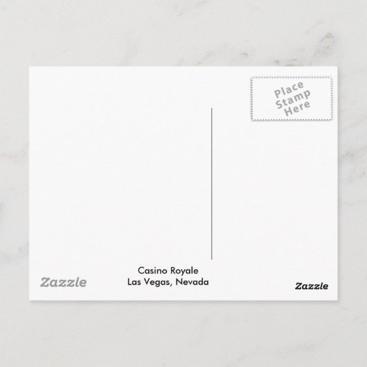 Las Vegas Briefkaart (Achterkant)