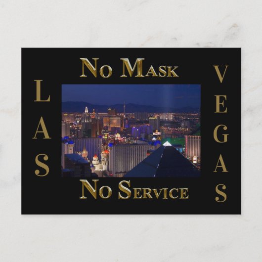 LAS VEGAS BRIEFKAART (Voorkant)